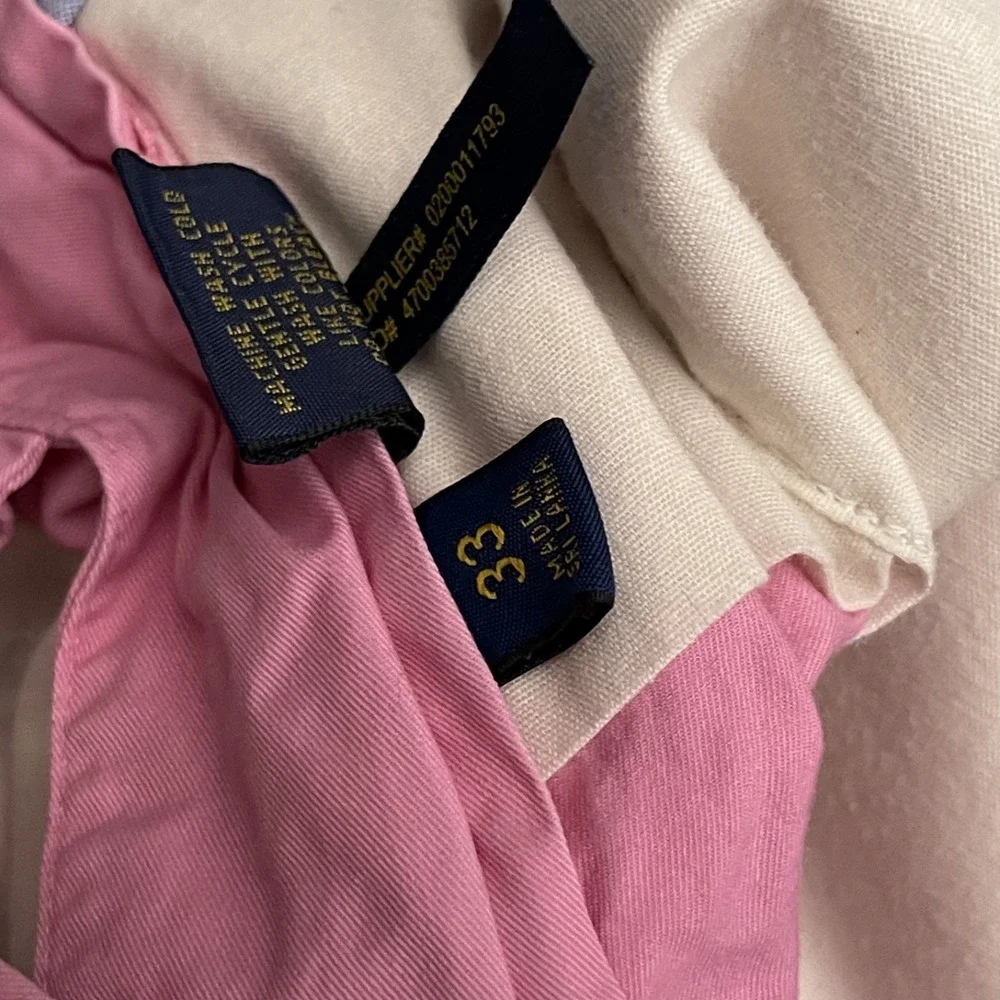 Polo Ralph Lauren Chino Shorts Mens Sz 33 Classic Fit Cotton Preppy Pink